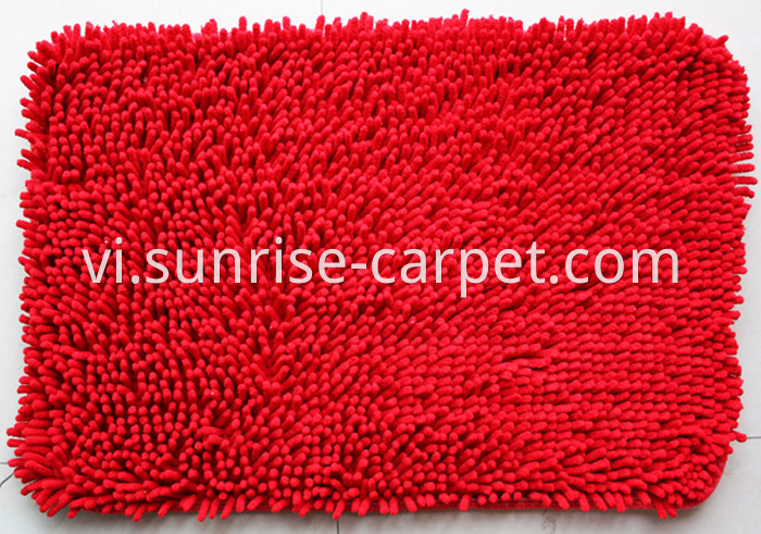 Chenille Rugs Red